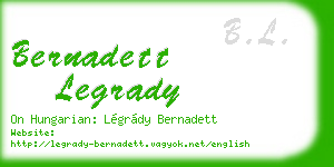 bernadett legrady business card